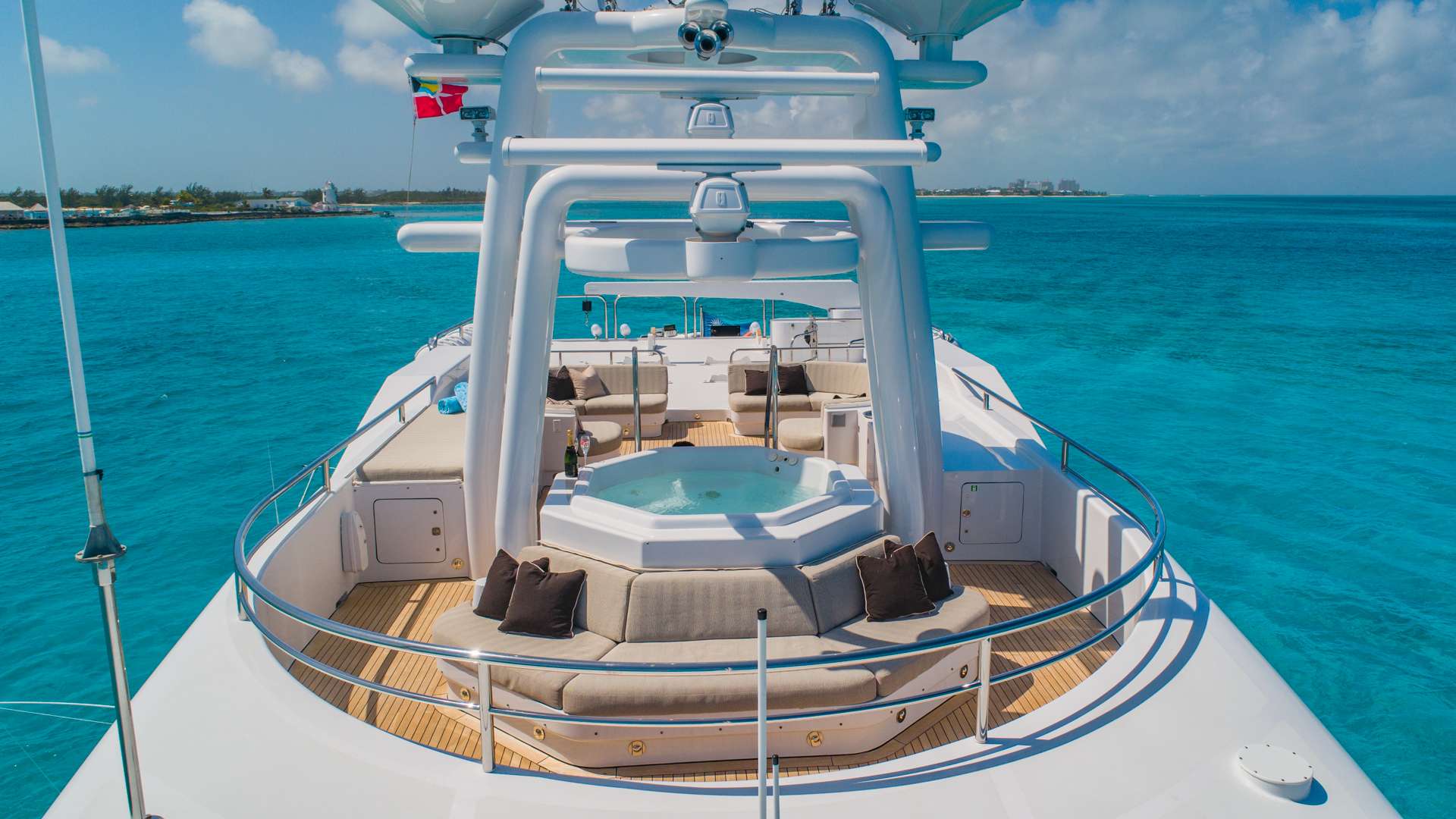 STARSHIP Yacht Charter - Sun Deck with Jacuzzi