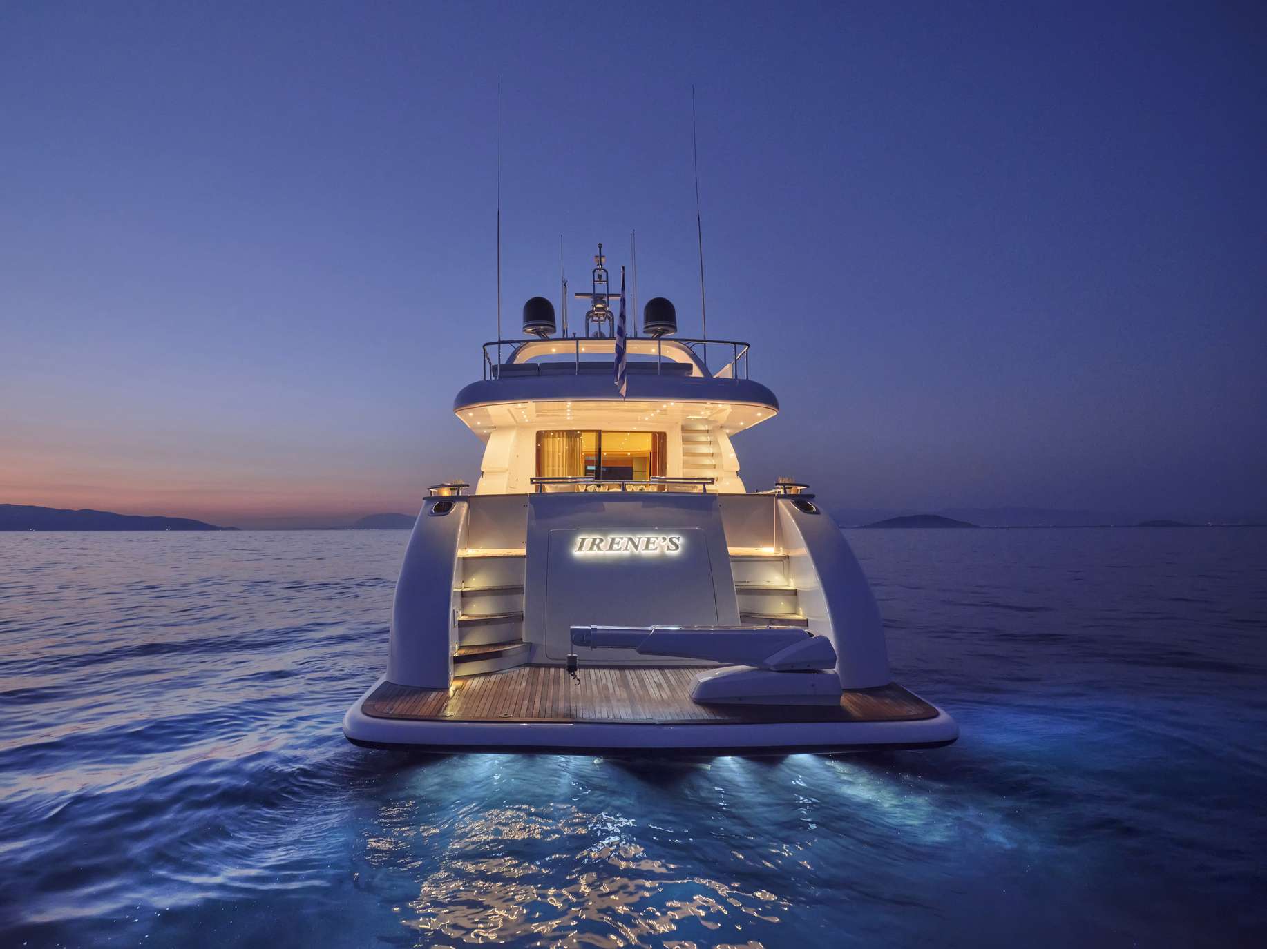 IRENE'S Yacht Charter - Night Shot