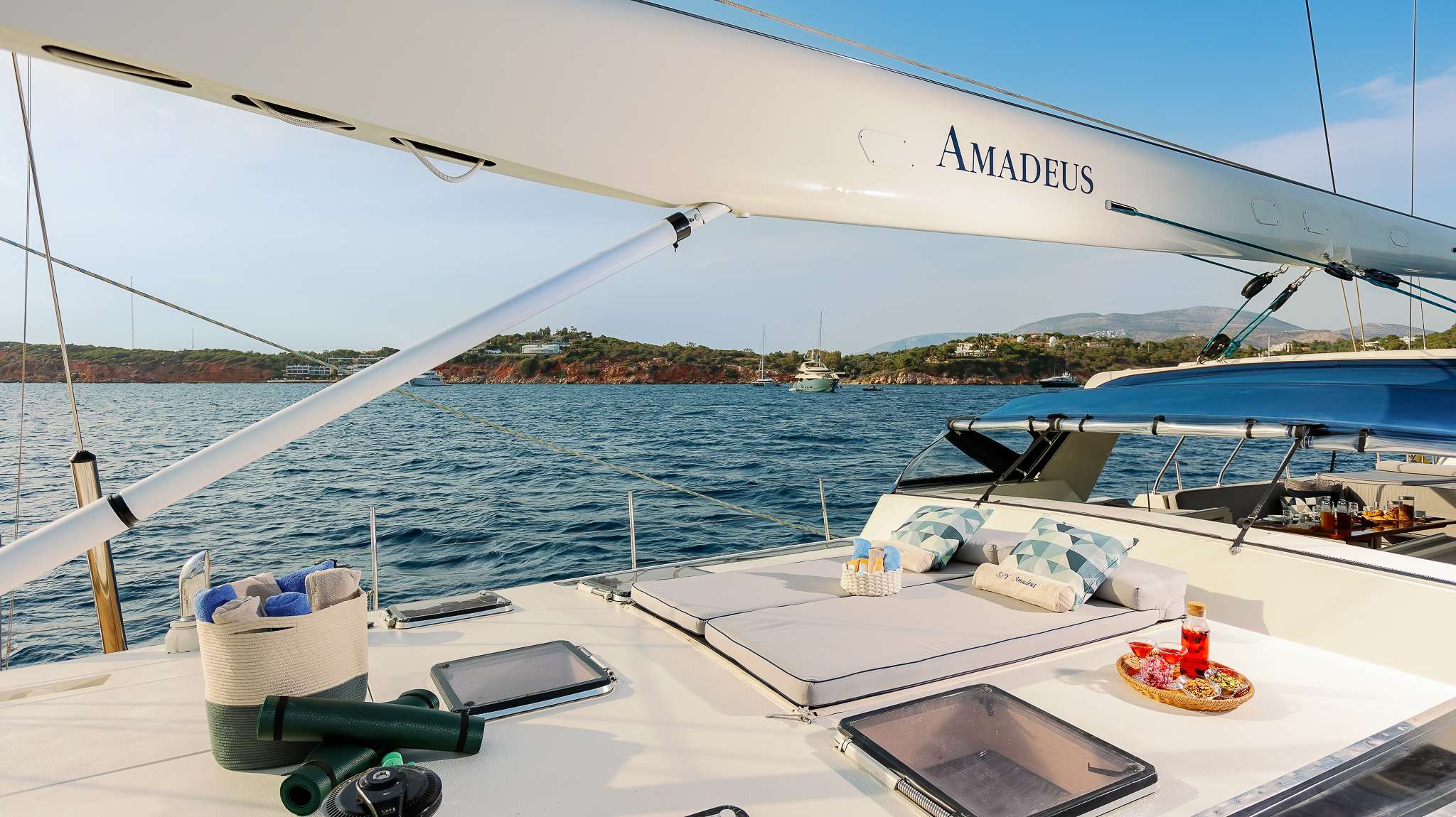 AMADEUS Yacht Charter - SUNBATHING FORWARD