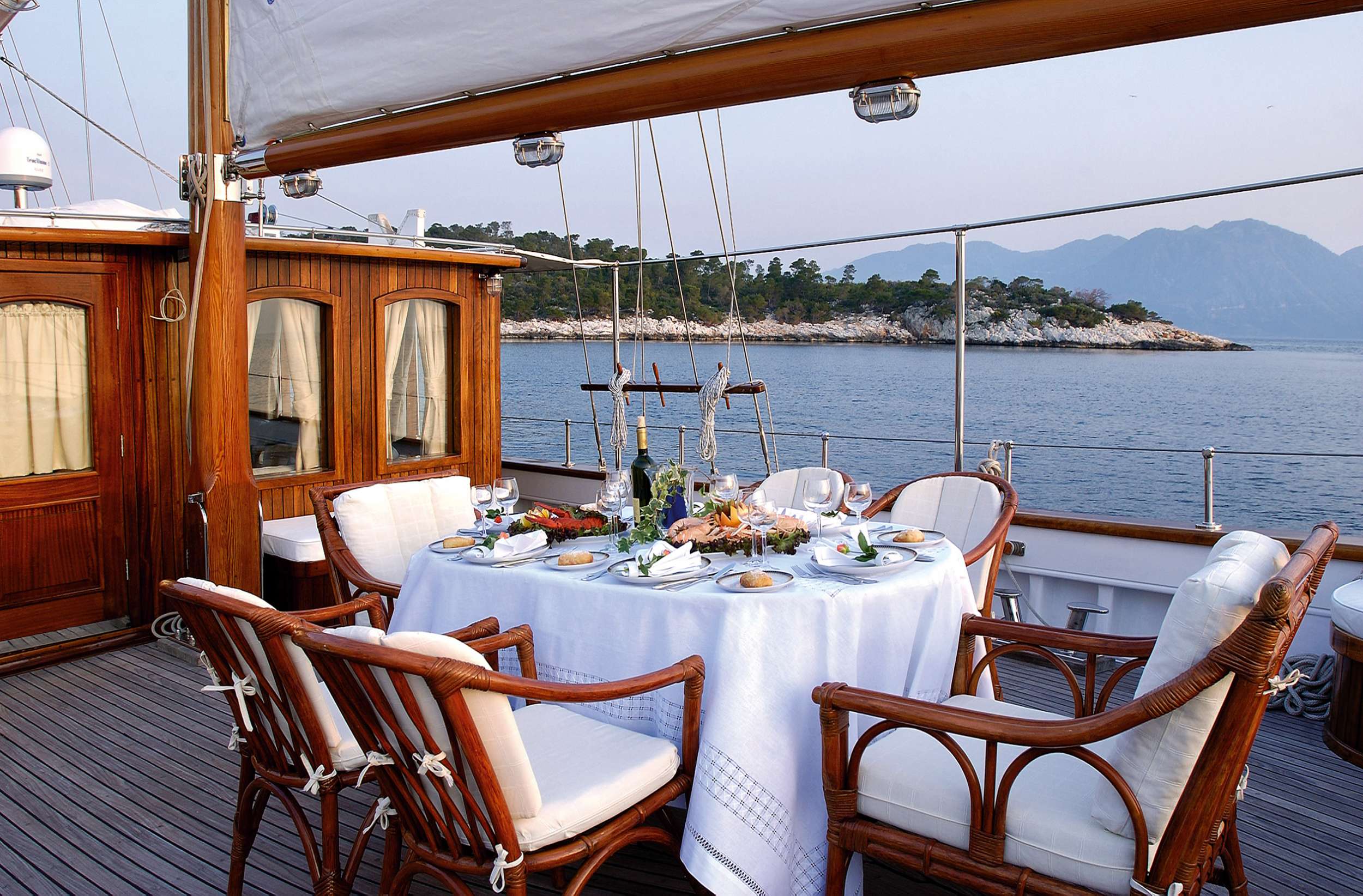 LIANA H Yacht Charter - Aft Deck