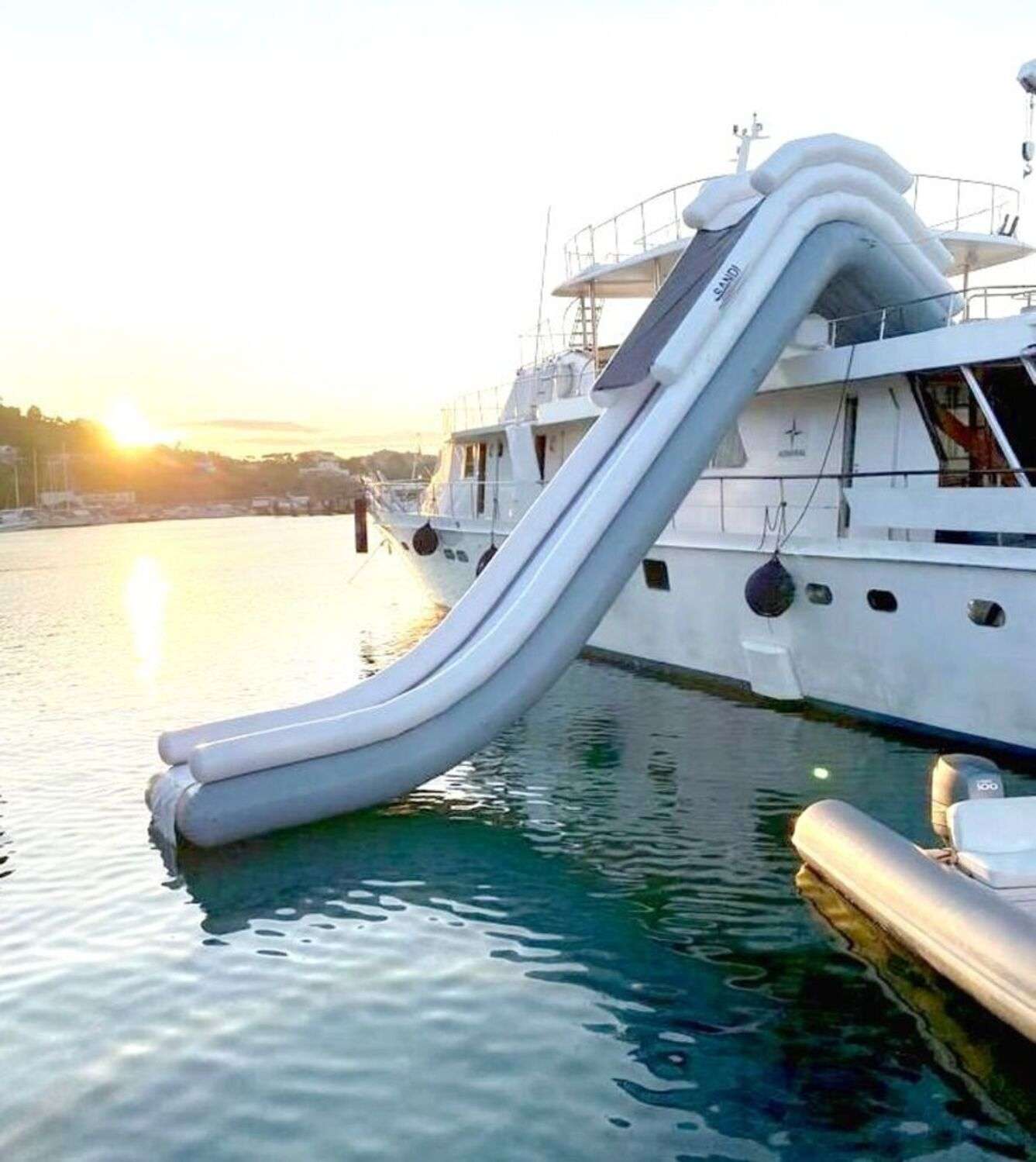 NAFISA Yacht Charter - Brand New Water Slide