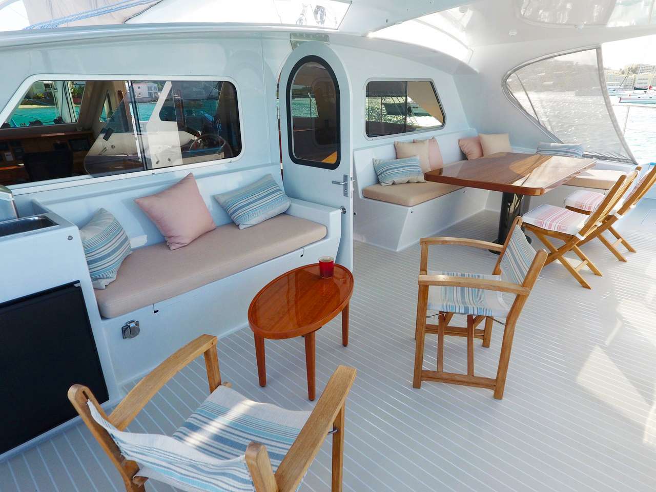 SKYLARK Yacht Charter - Aft lounging deck