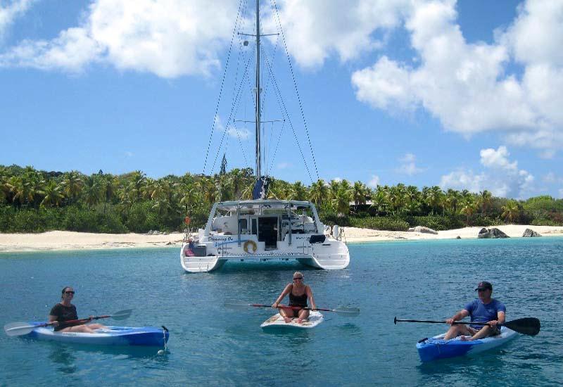 DREAMING ON Yacht Charter - Kayaking fun
