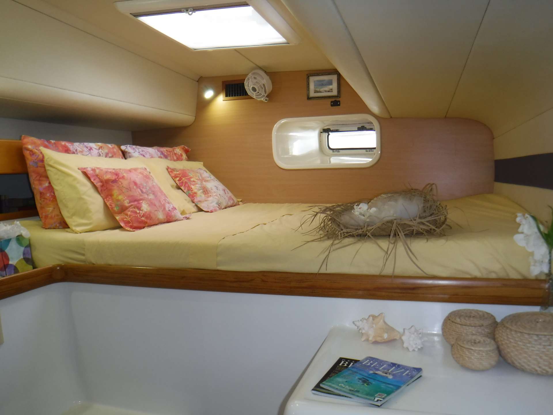 Guest cabin #1 with queen berth