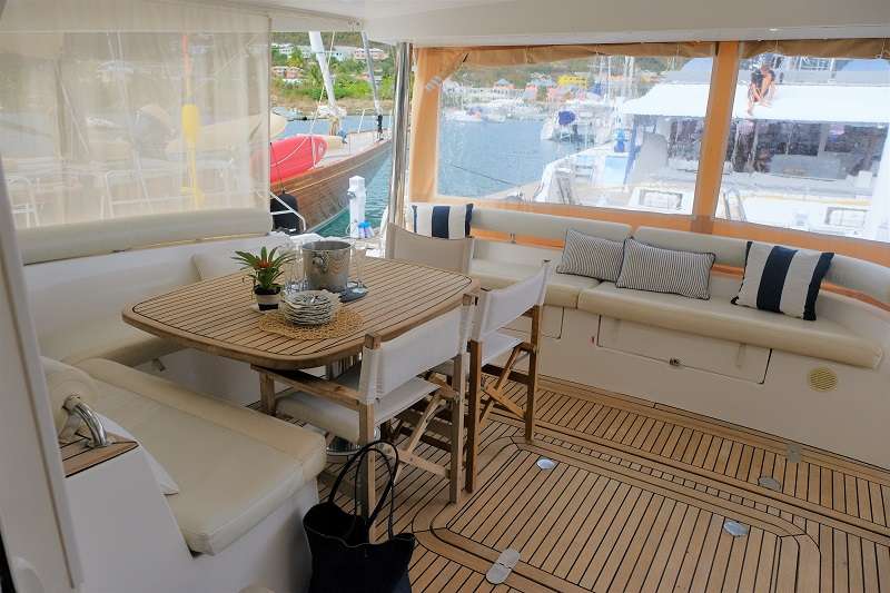 ELYSIUM Yacht Charter - Cockpit enclosures for privacy, wind, sun etc...