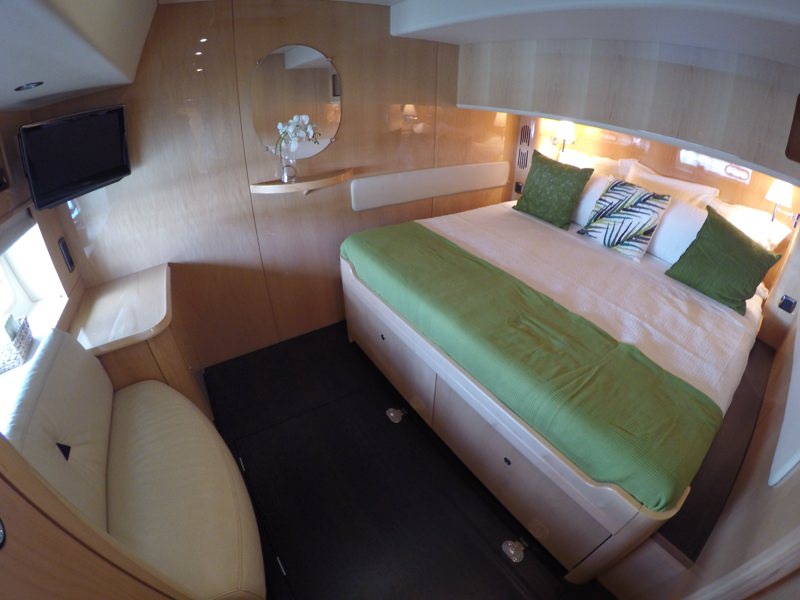 ELYSIUM Yacht Charter - Two identical king size guest cabin with in suite shower and head