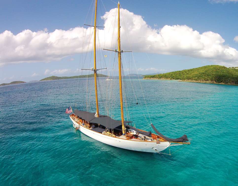 EROS Yacht Charter - Full awnings provide plenty of cool shade"