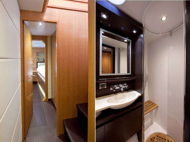 MOBY DICK Yacht Charter - Interior and Bathroom