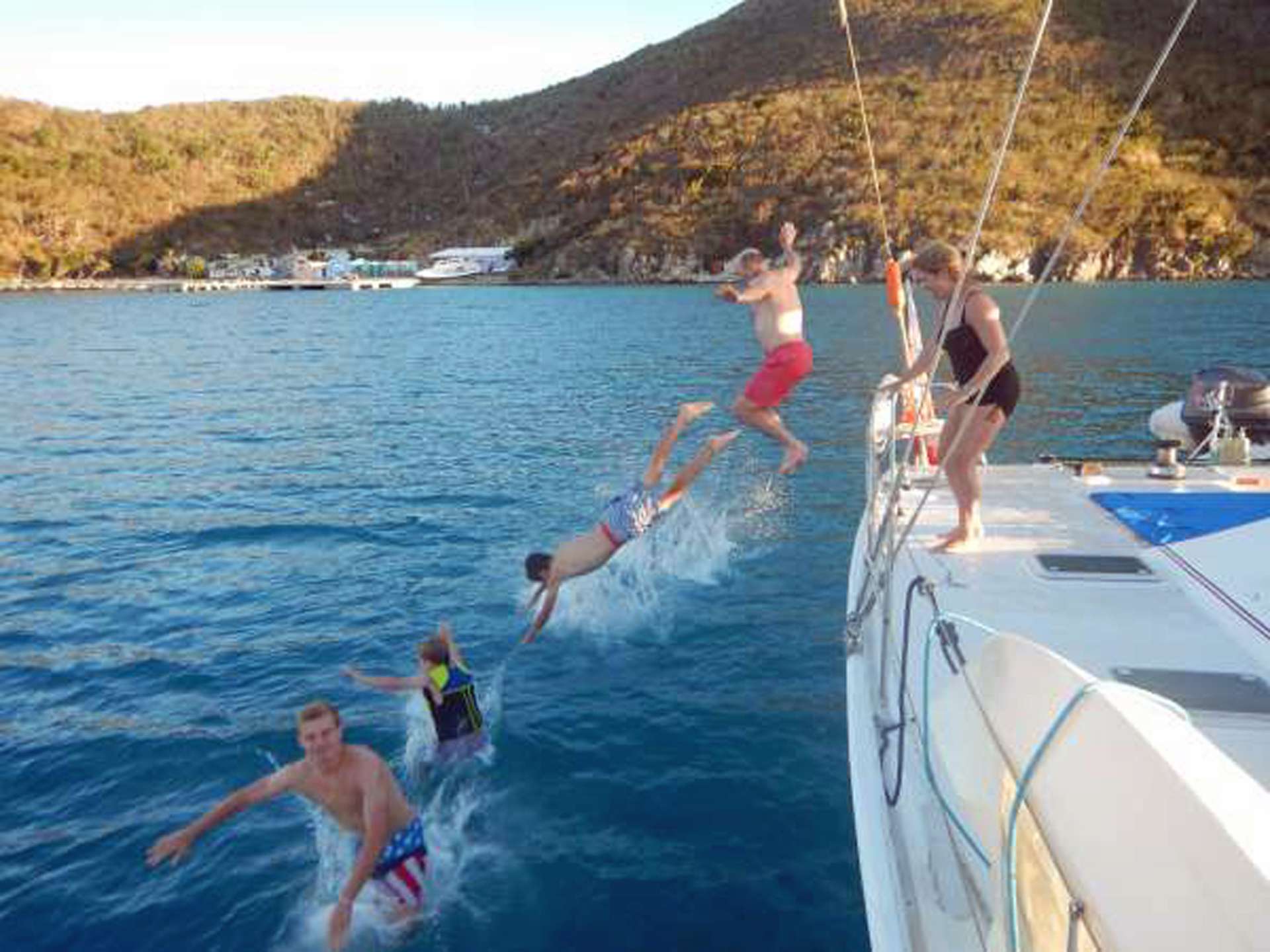 VISION Yacht Charter - Jumping for Joy!