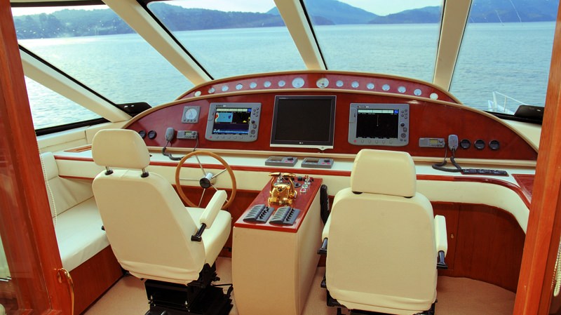 ATLANTIS II Yacht Charter - wheelhouse