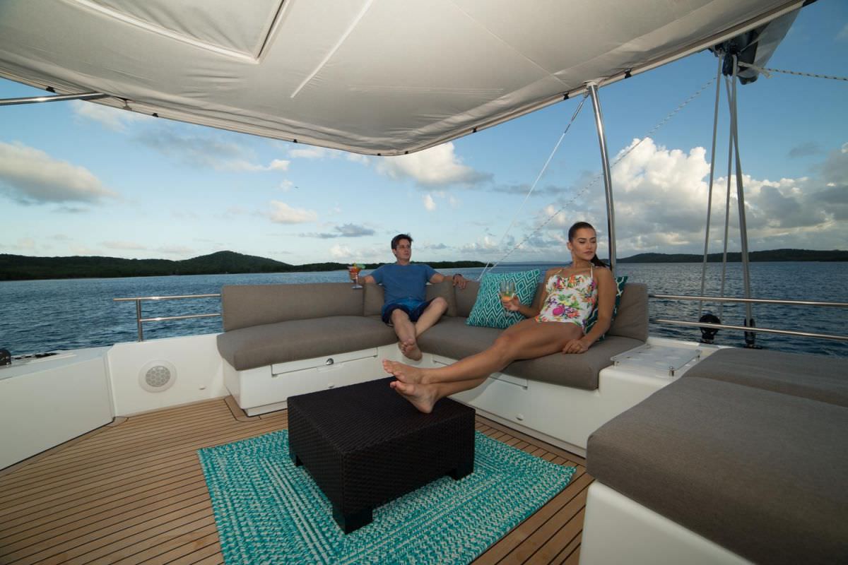 AZULIA II Yacht Charter - The view from the large flybridge is amazing!