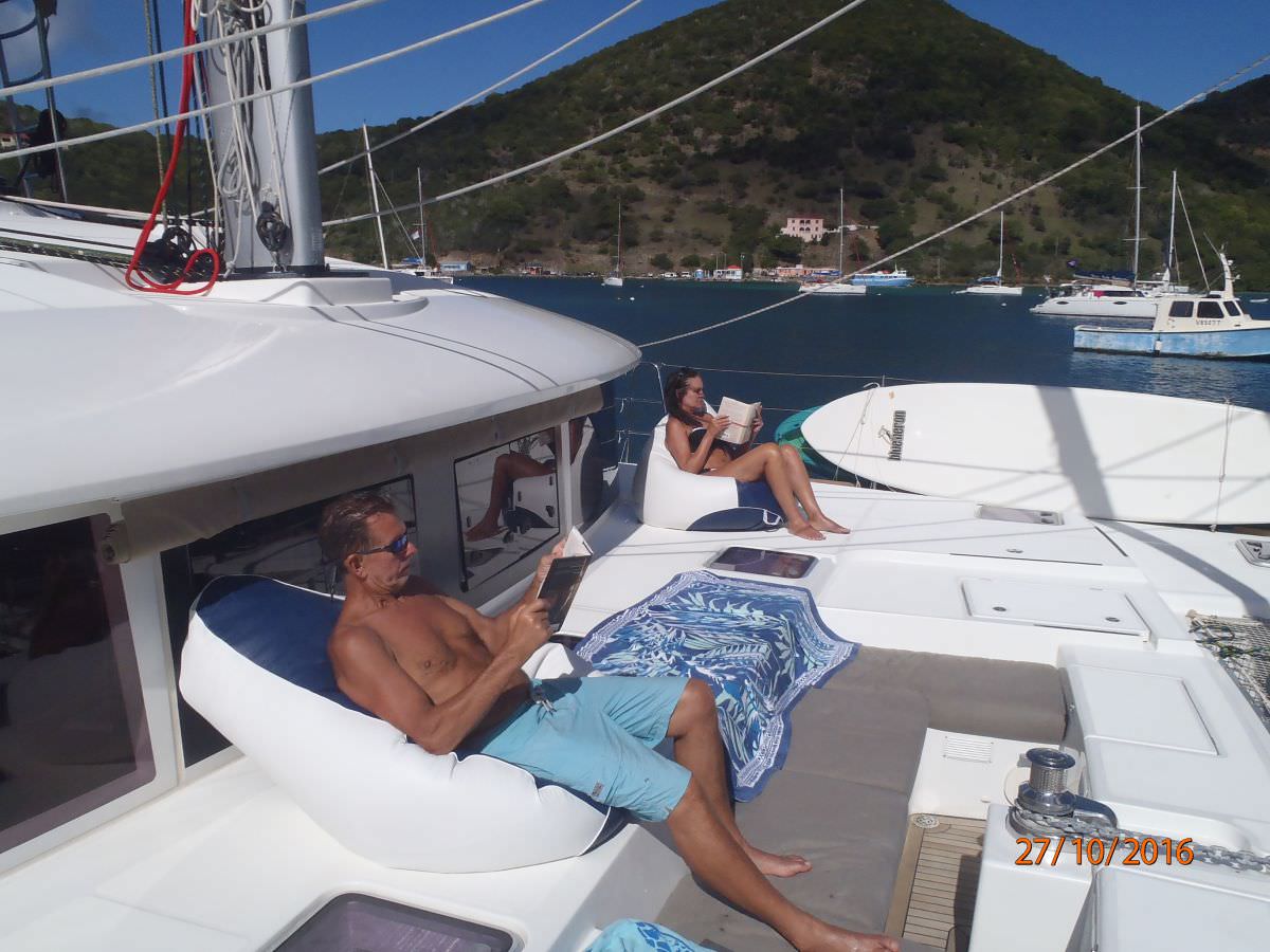 AZULIA II Yacht Charter - Or just relax and read a bit