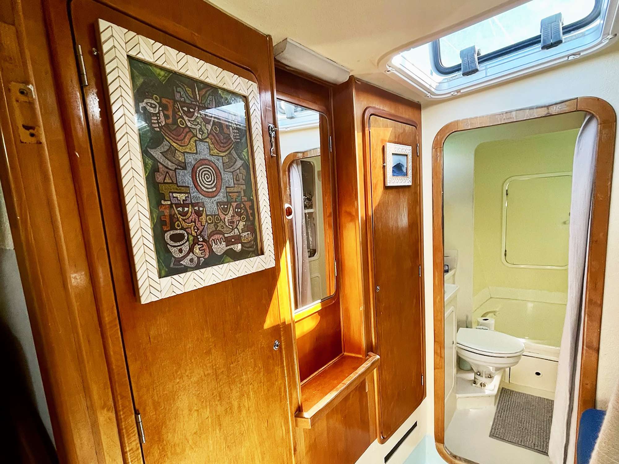 RUBICON Yacht Charter - Beautiful wood interior..