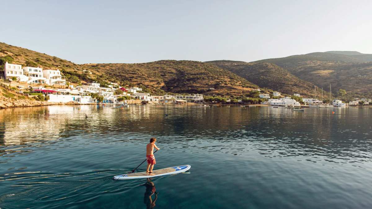 KEPI Yacht Charter - Paddle Boarding on calm waters