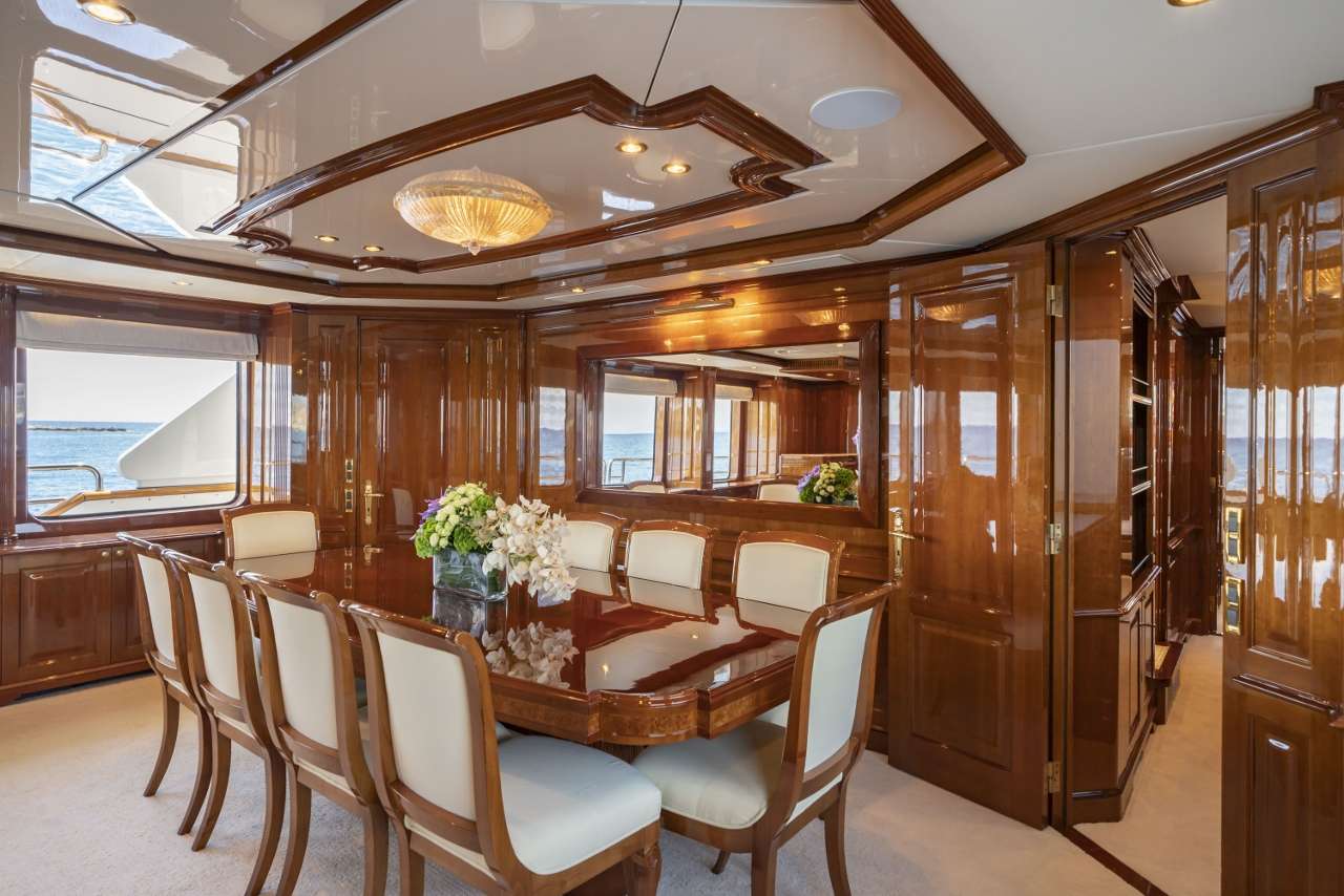 AURA Yacht Charter - Formal Dining