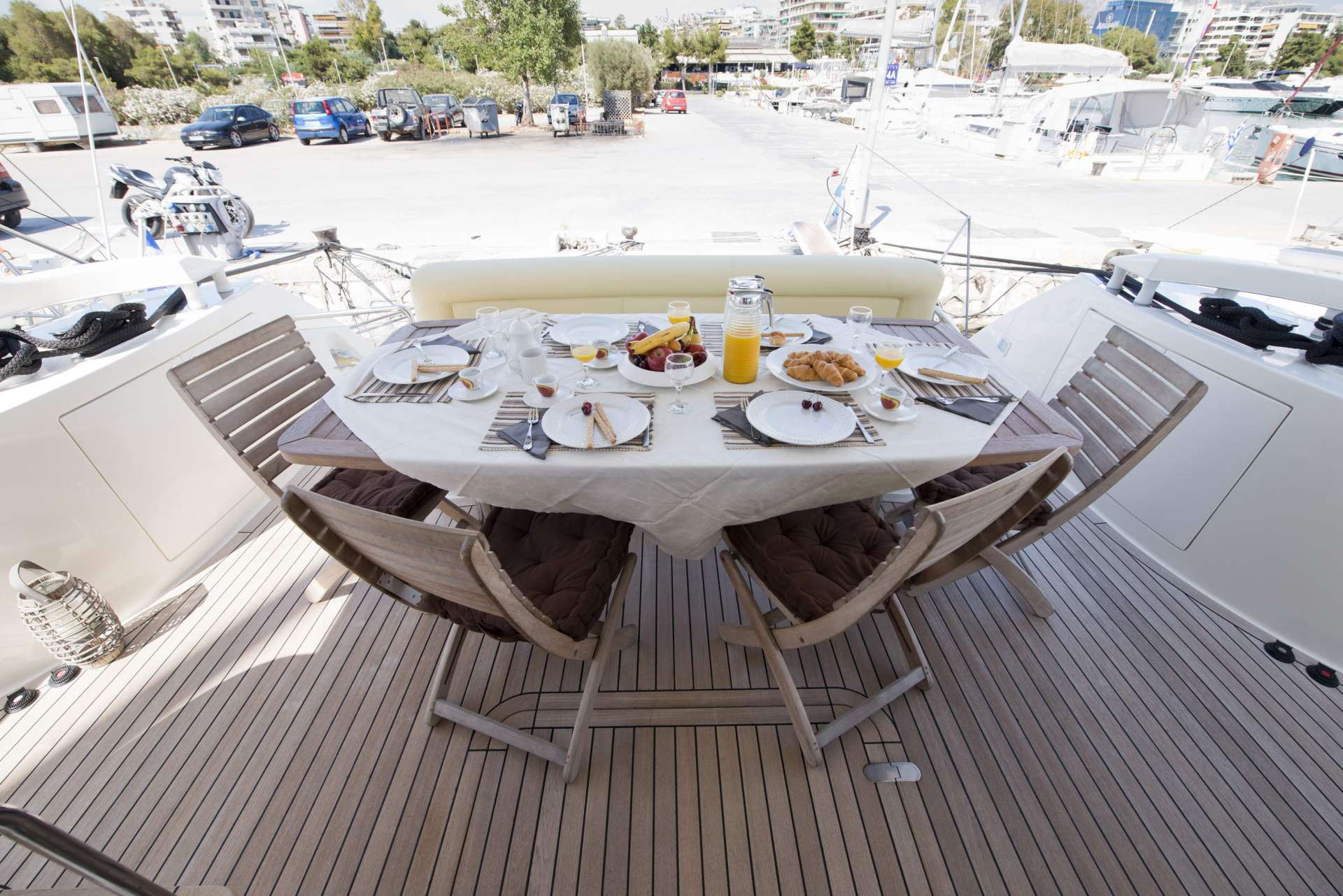 JULY Yacht Charter - Aft deck