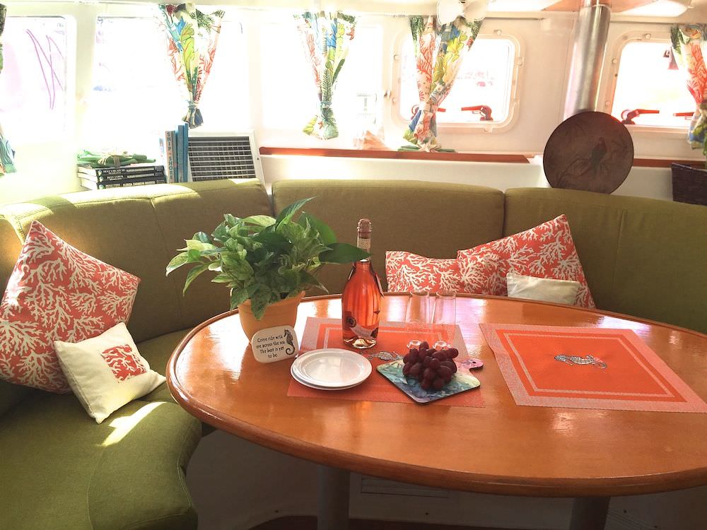 All new upholstery in the salon