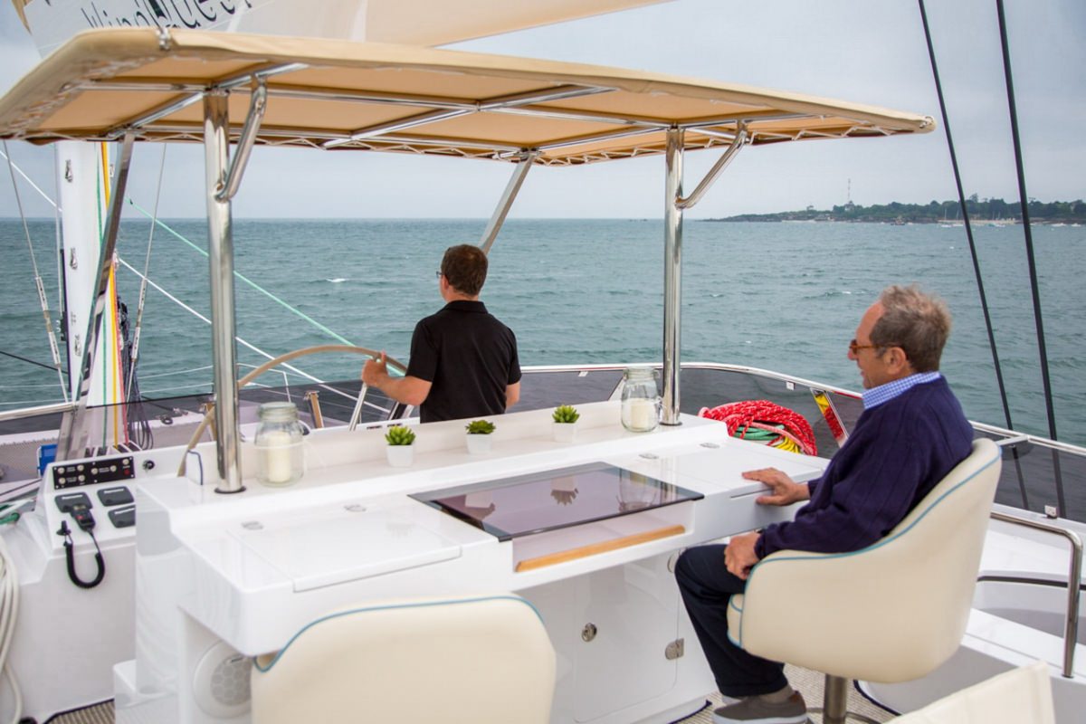 WINDQUEST Yacht Charter - Sun Deck Seating