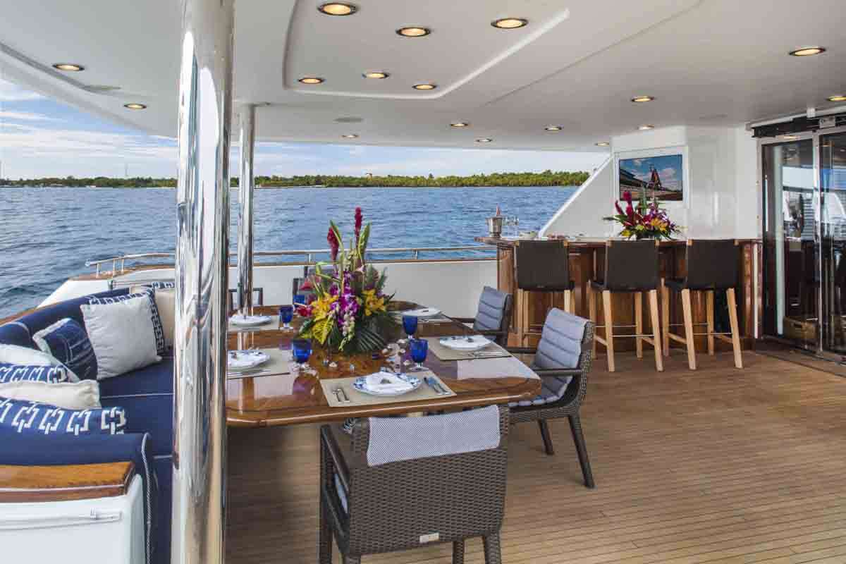PLAN A Yacht Charter - Aft Deck
