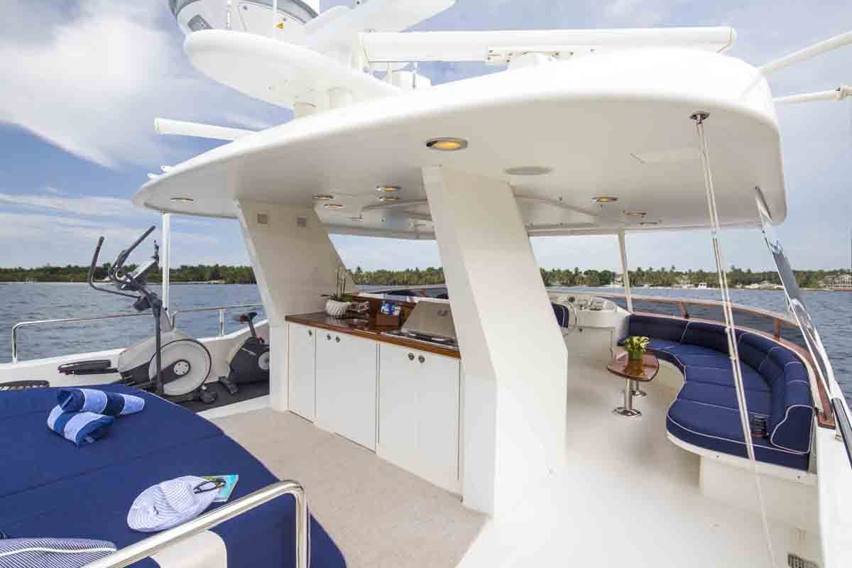 PLAN A Yacht Charter - Upper Deck with Hot Tub