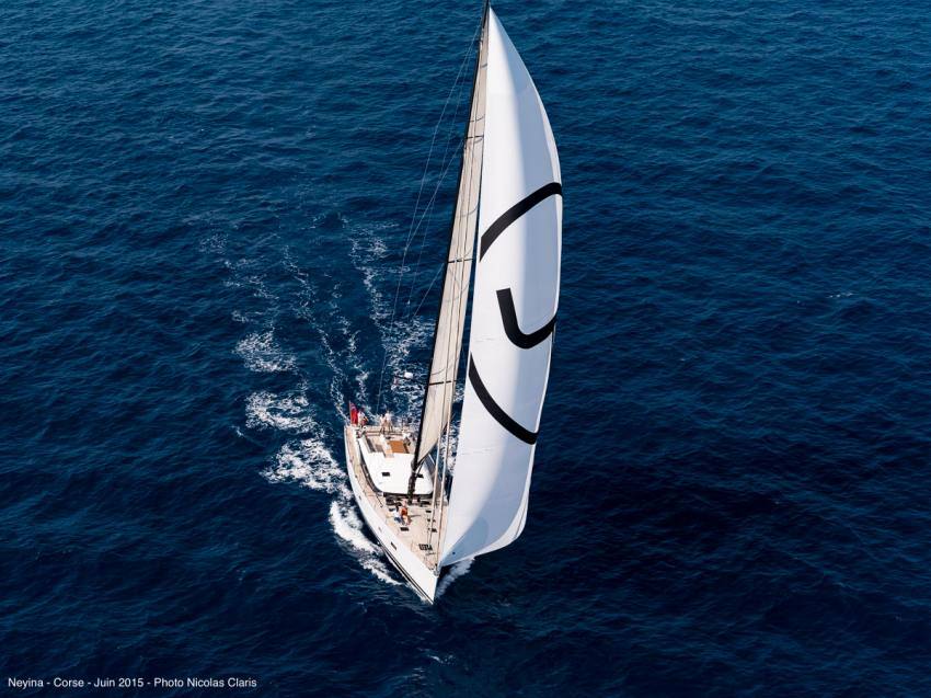 Aft view under sails