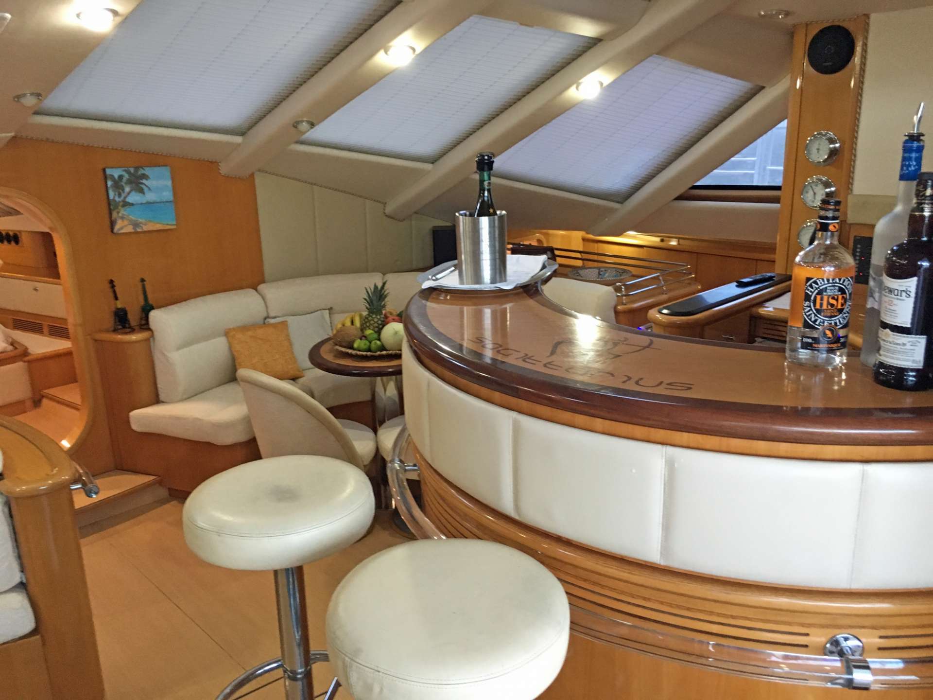 SAGITTARIUS Yacht Charter - Popular Bar Area