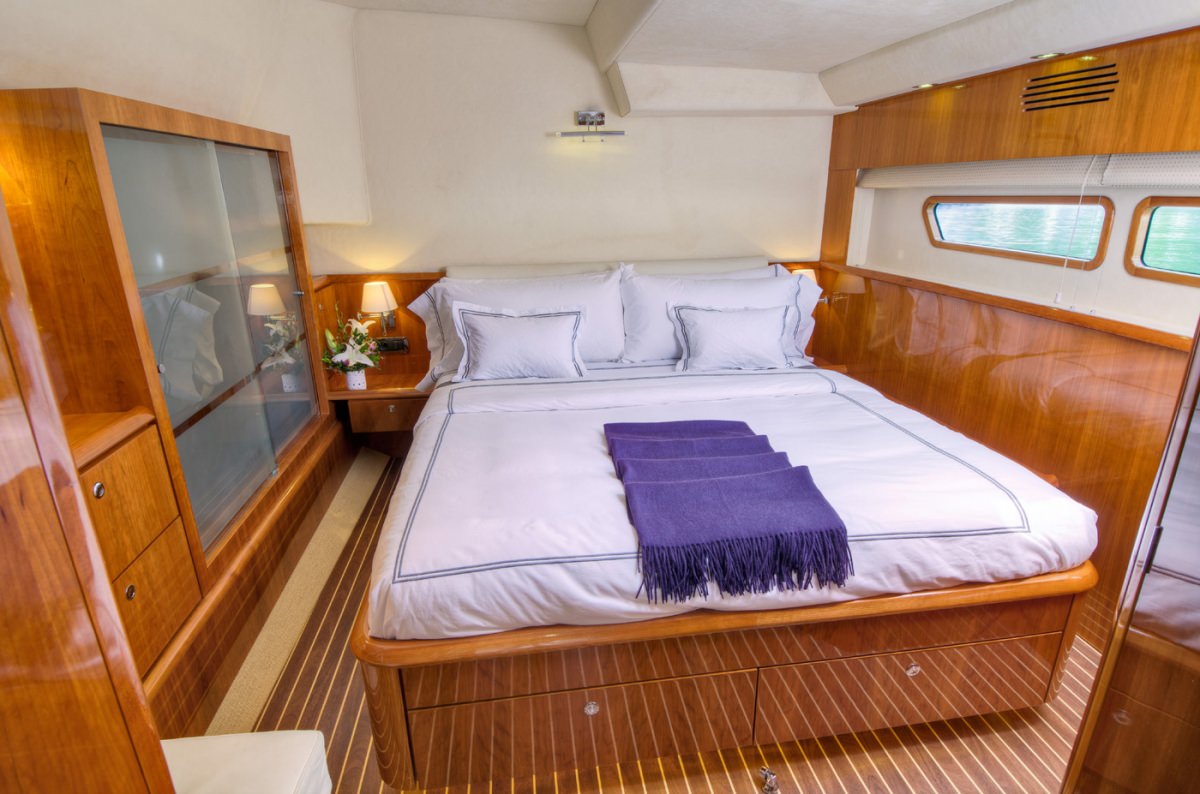 XENIA74 Yacht Charter - One of 3 queen guest cabins