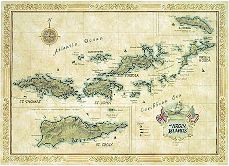 Complementarily BVI and USVI map