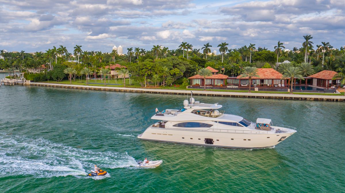 Running Vessel with Jet Ski and Tender