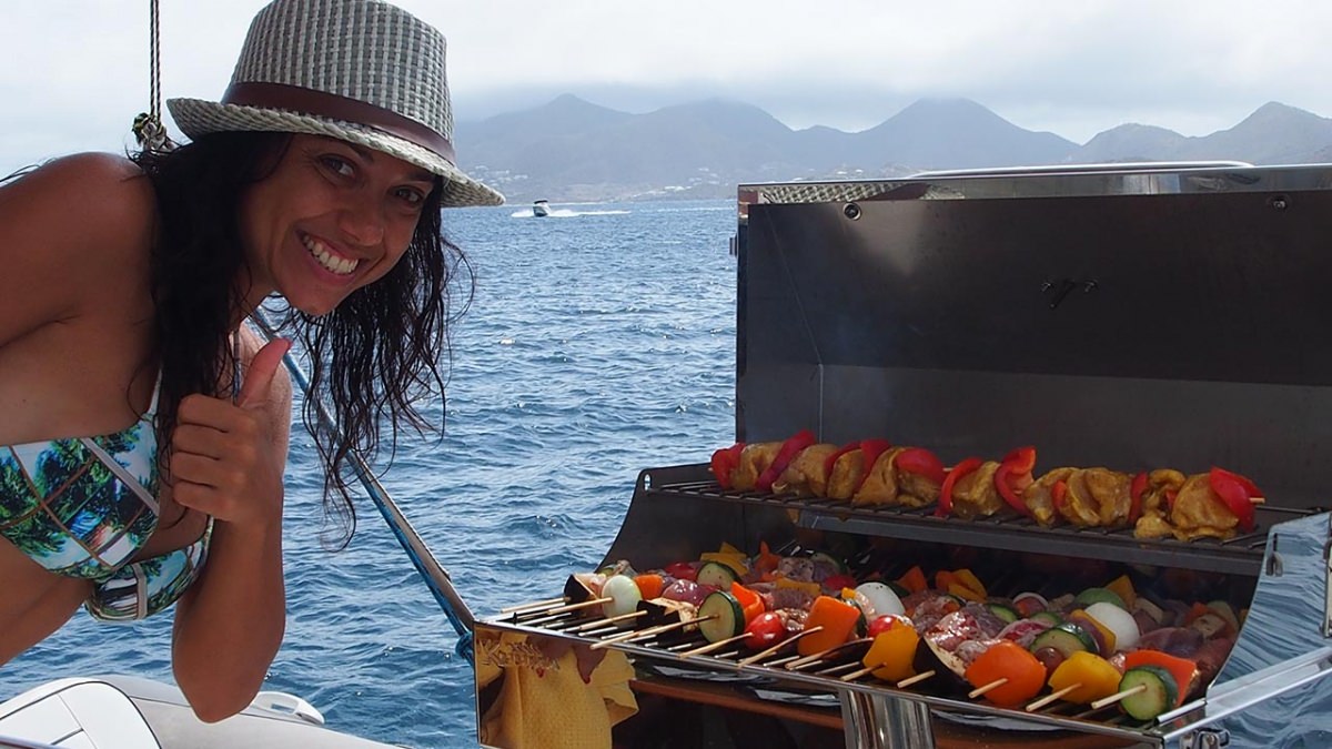 Grilling on the aft