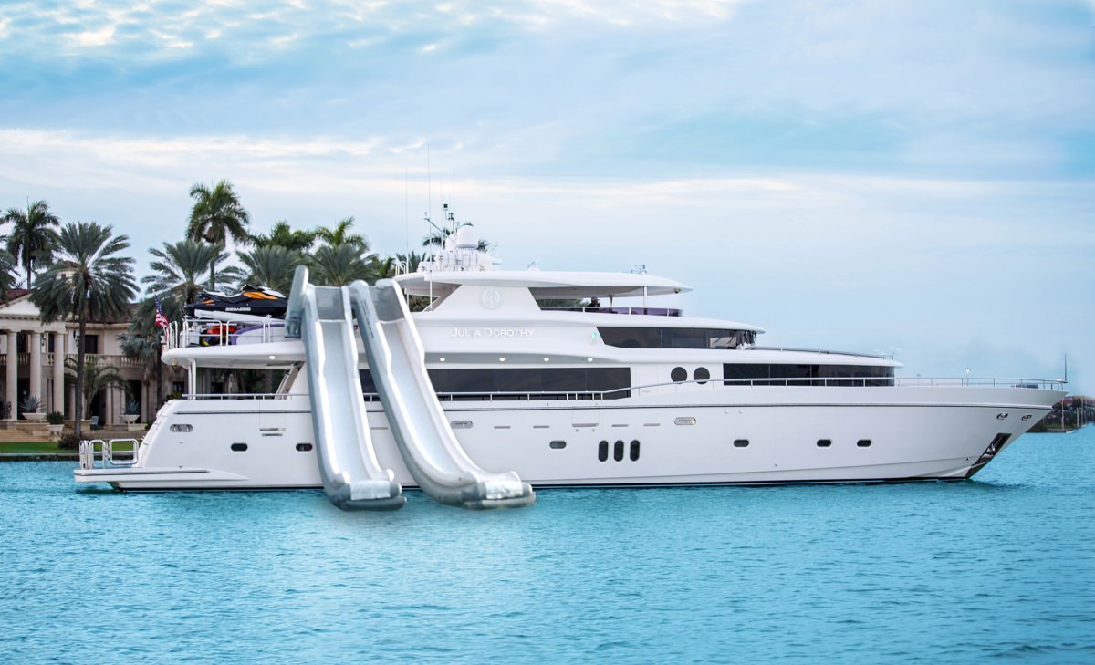 Exterior shot at anchor