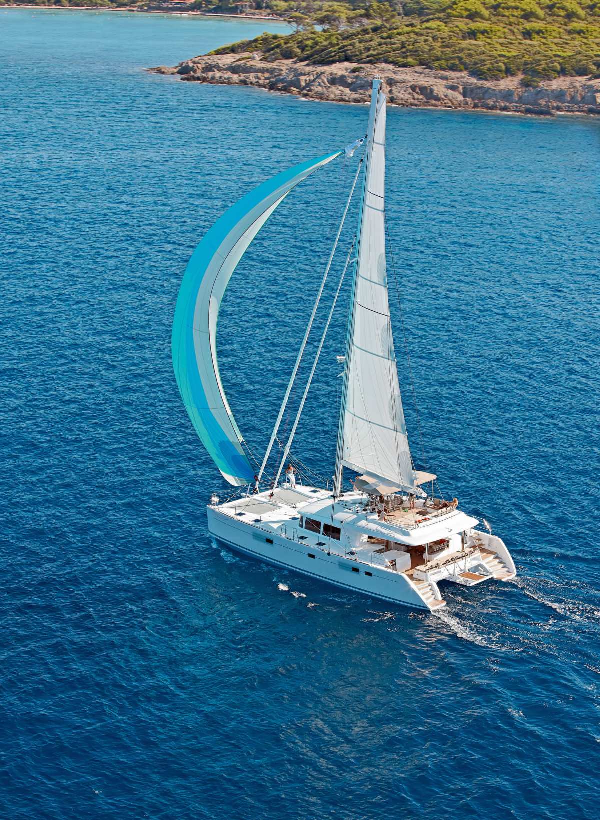DADDY'S HOBBY Yacht Charter - Spinaker sailing in clear blue waters
