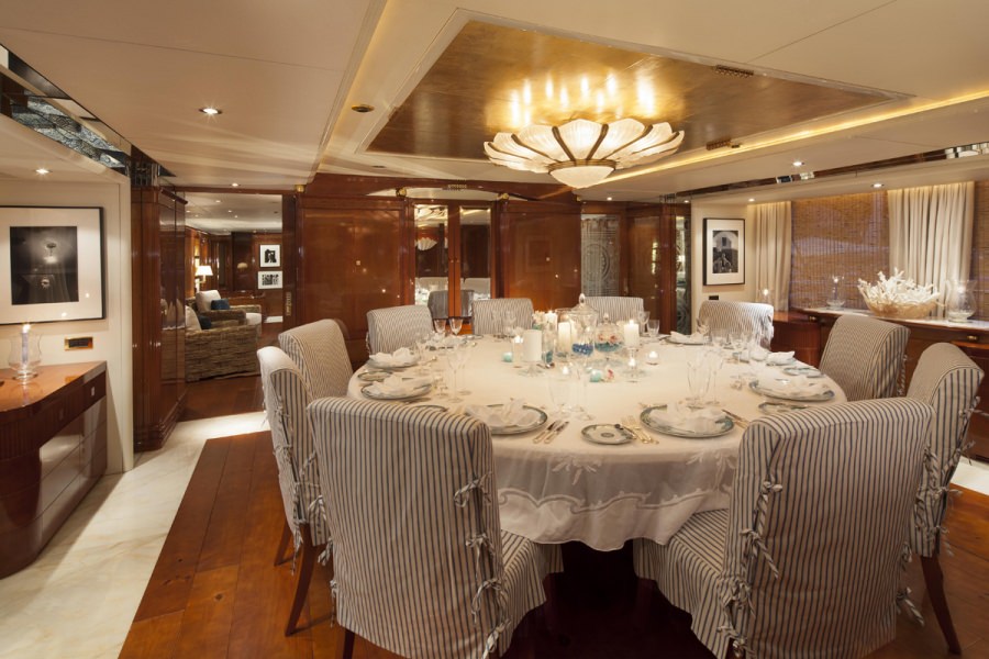 STARFIRE Yacht Charter - Formal Dining