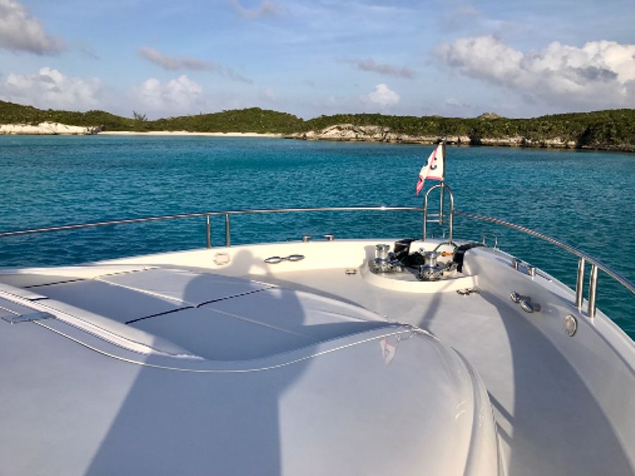 LA BALSITA Yacht Charter - Bow Shot with Sun Pad