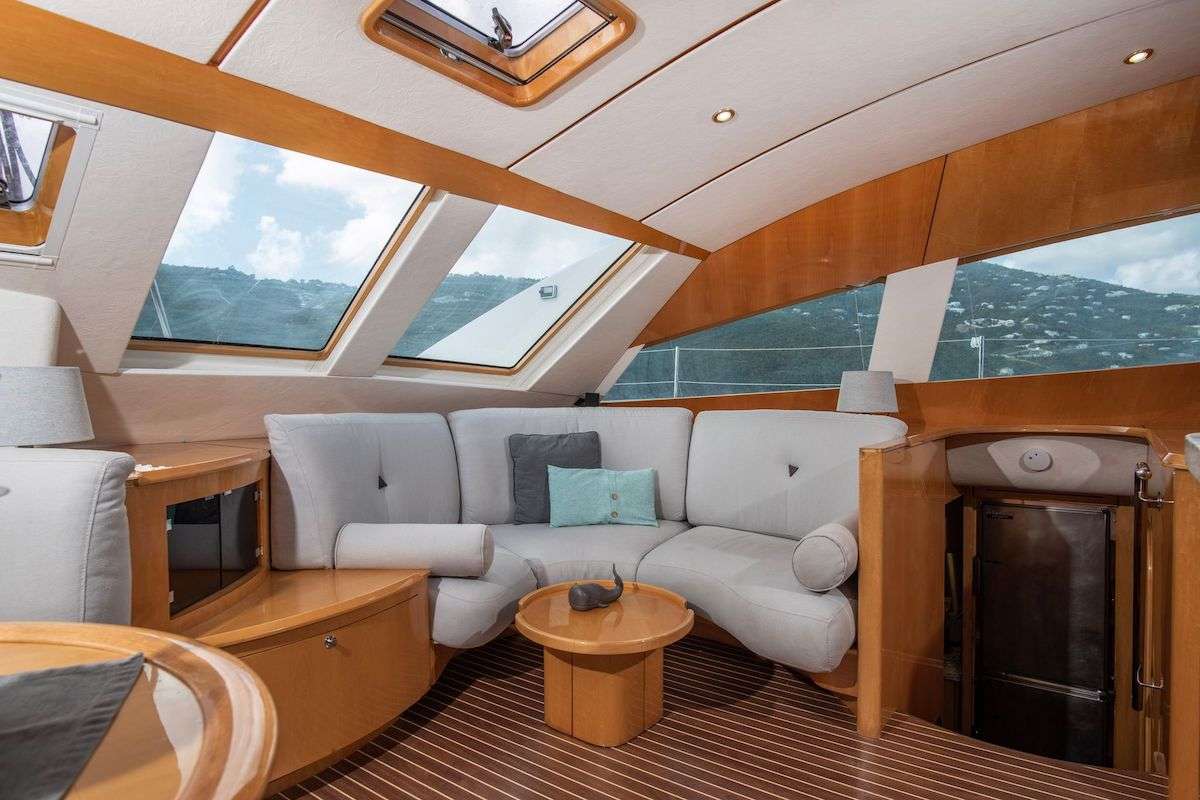 SWEET ANN MARIE Yacht Charter - Salon Sofa
