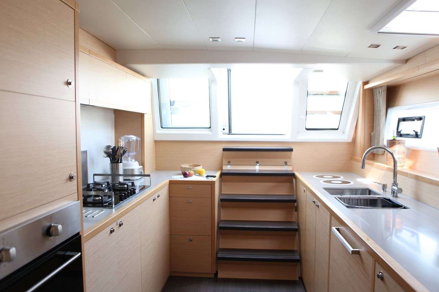 LADY M Yacht Charter - Spacious galley