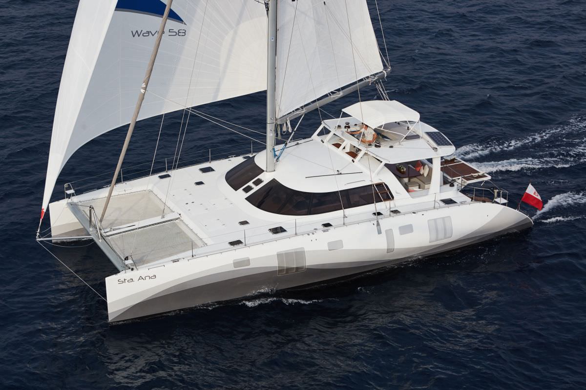
2018 Sail Magazine "Best Boat Nominee" in the Multihulls Cruising division. https://www.sailmagazine.com/boats/best-boats-nominees-2018 
2018 USVI Charter Yacht Show - Best Stoli Cocktail 
2016 state of the art catamaran offering 3 queen cabins with ensuite electric head, wash basin and stall showers plus 1 twin cabin with ensuite eletric head, wash basin and stall shower.  The twin cabin has a filler piece which makes into an oversized king berth.  There is a flybridge with seating and a 360 degree view, large trampoline area and spacious aft deck plus a hydraulic swim platform which can be lowered for easy water access.  


