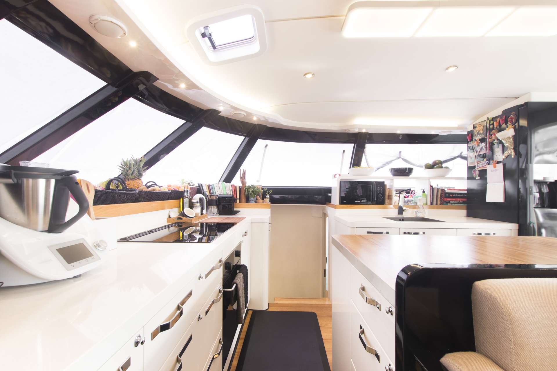 Salon and large galley