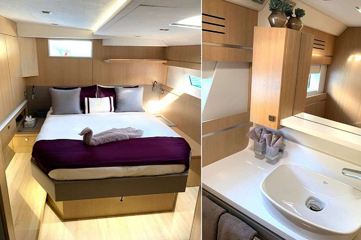 NAMASTE Yacht Charter - VIP cabin 1 - Bathroom view