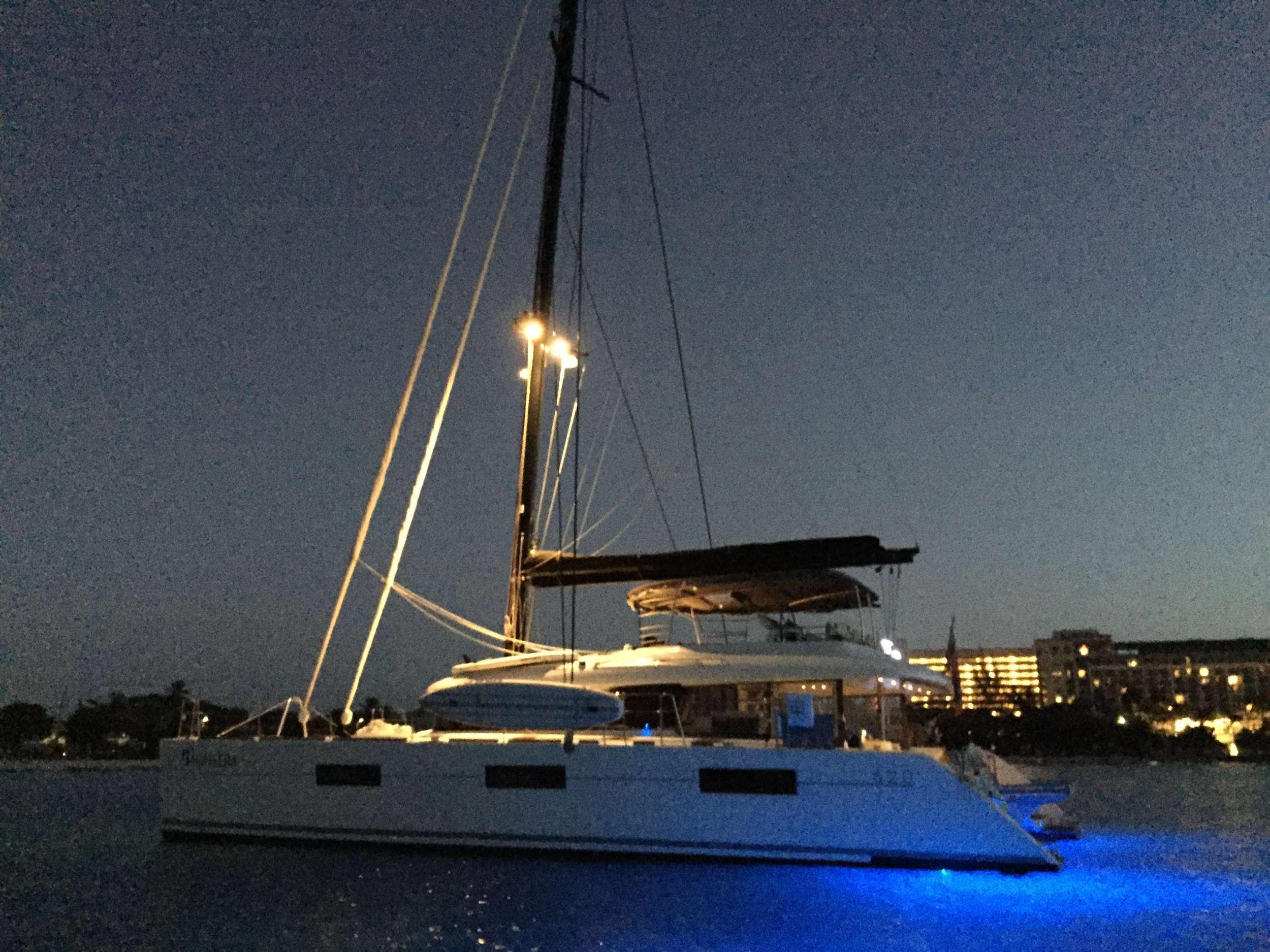 After dusk deck/water lights