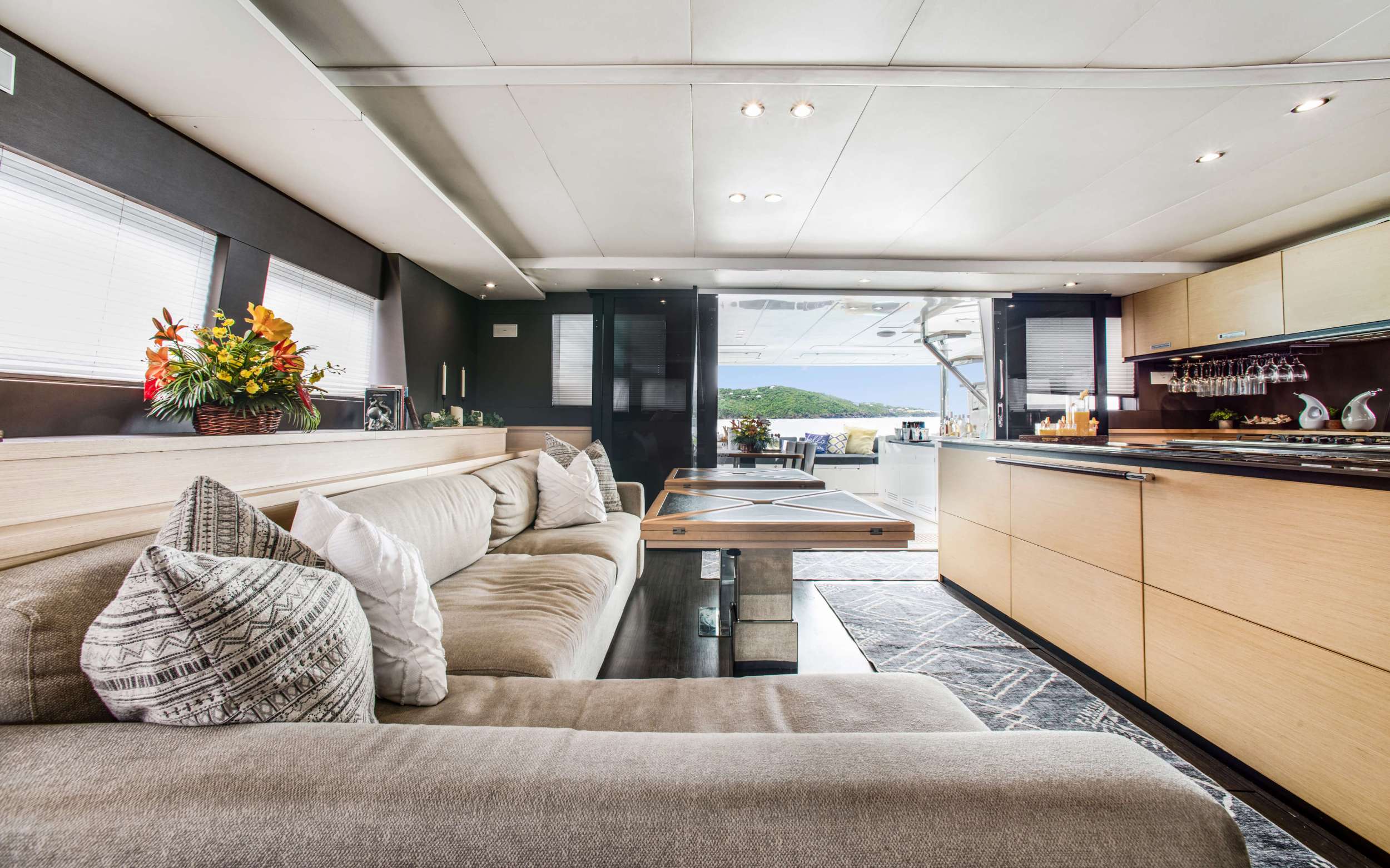 ULTRA Yacht Charter - The main salon