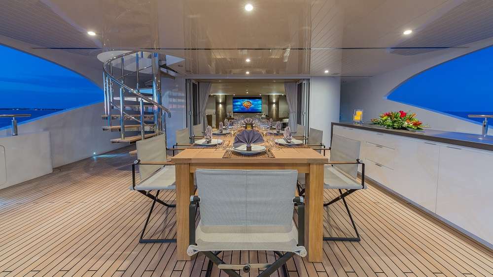 Bridge Deck Dining Looking Forward