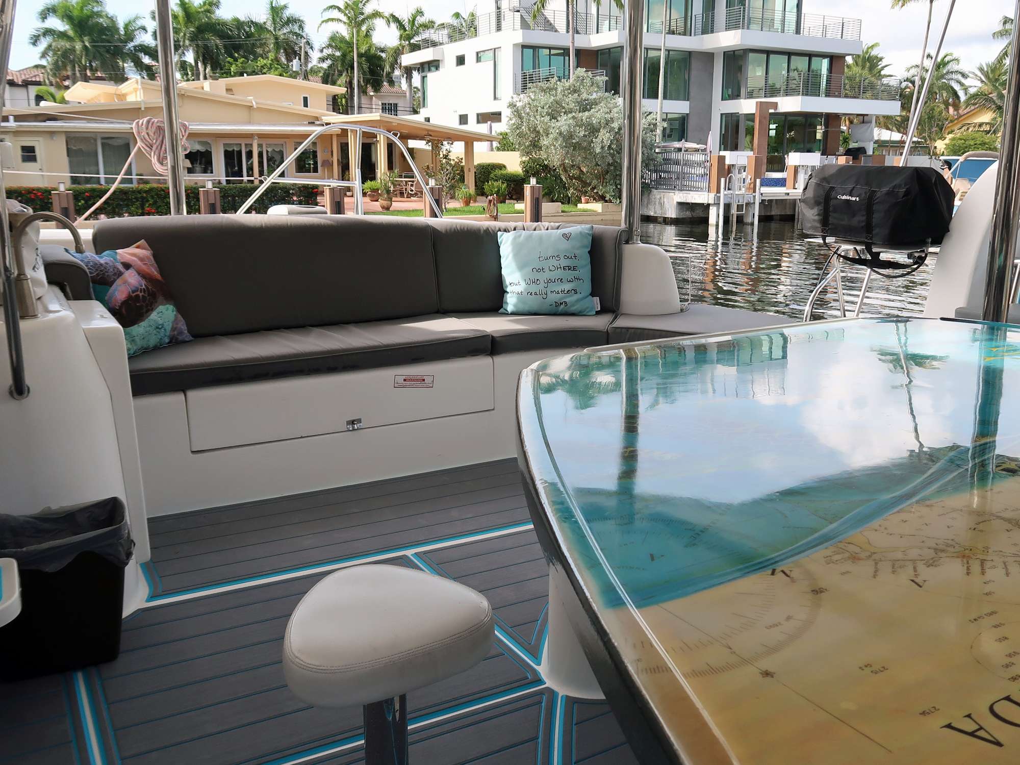 THE SPACE BETWEEN Yacht Charter - Rear Deck
