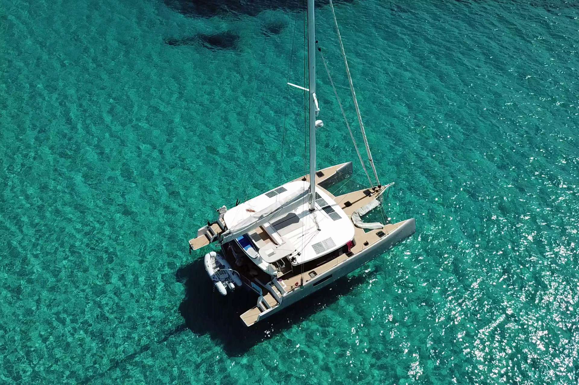 TRILOGY Yacht Charter - check out those trampolines!