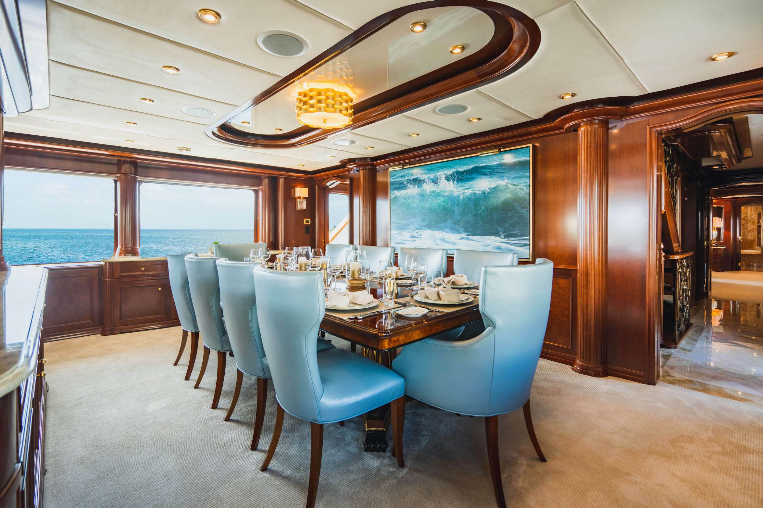 AQUASITION Yacht Charter - Dining Salon