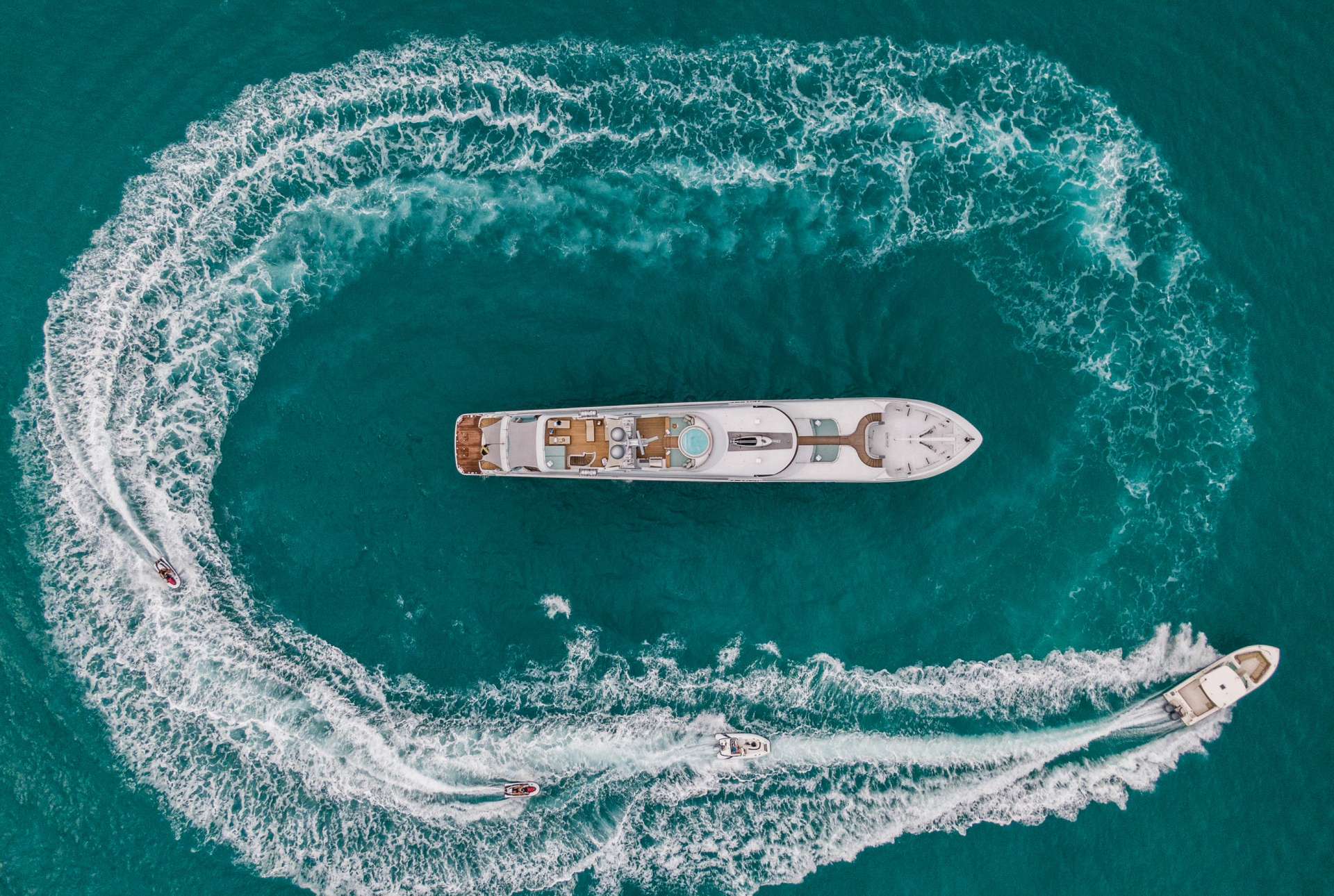 JUST ENOUGH Yacht Charter - Aerial View