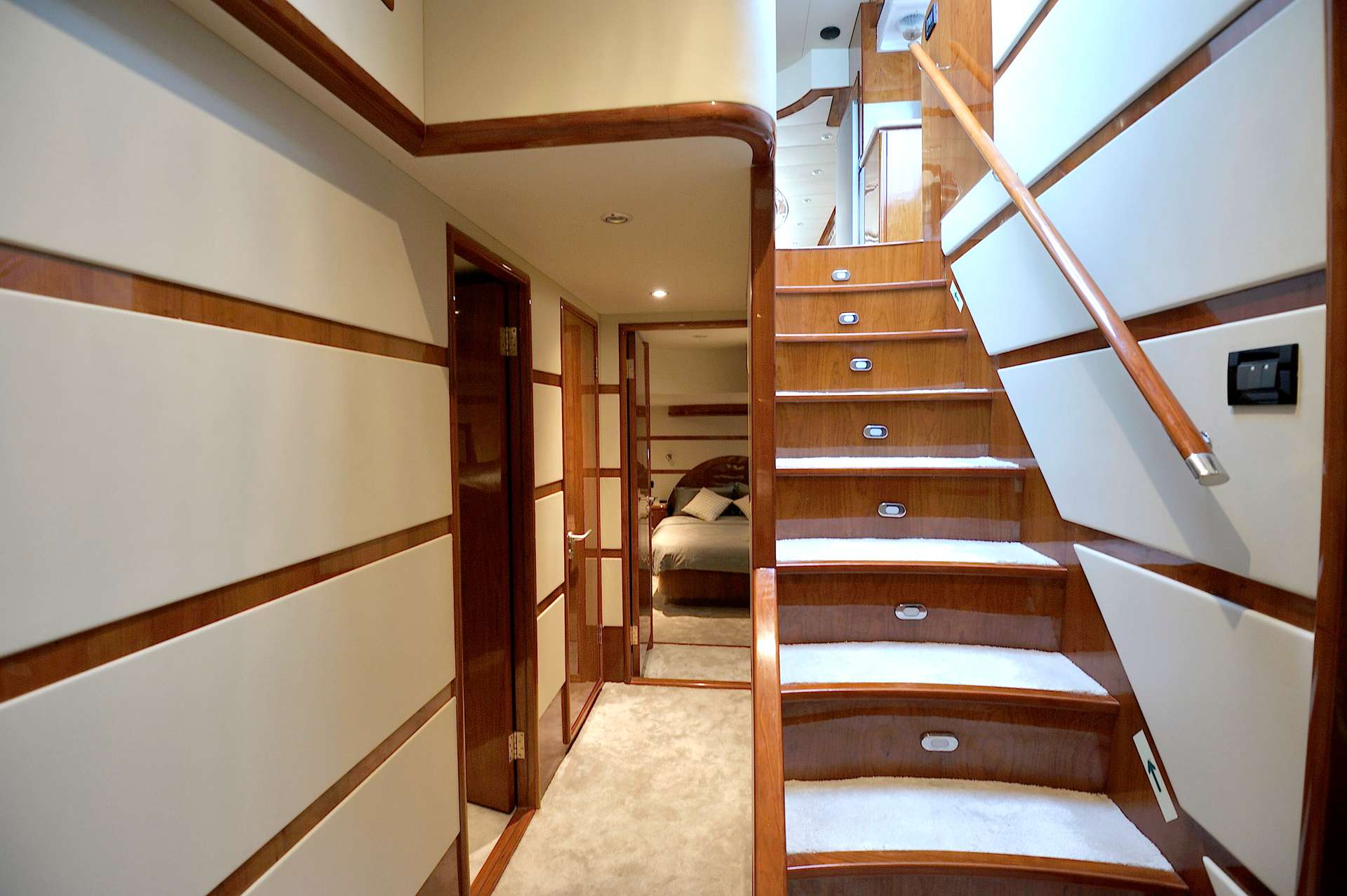 LADY KATHRYN Yacht Charter - from cabin deck  to saloon deck