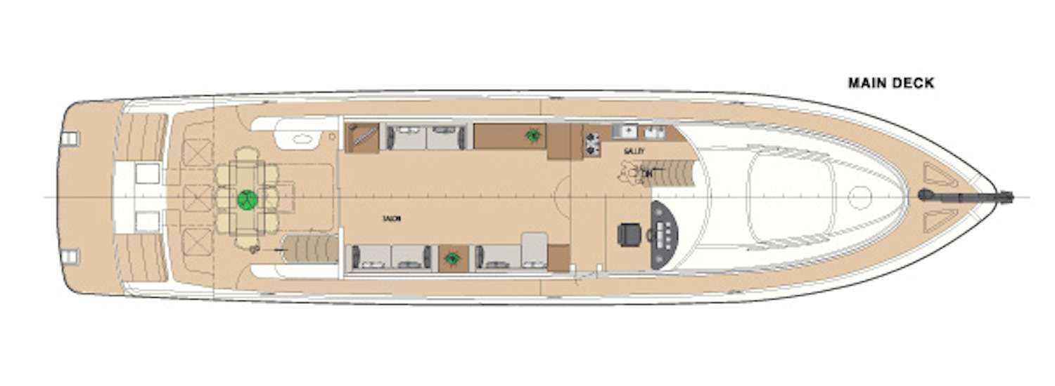 LADY KATHRYN Yacht Charter - Main deck