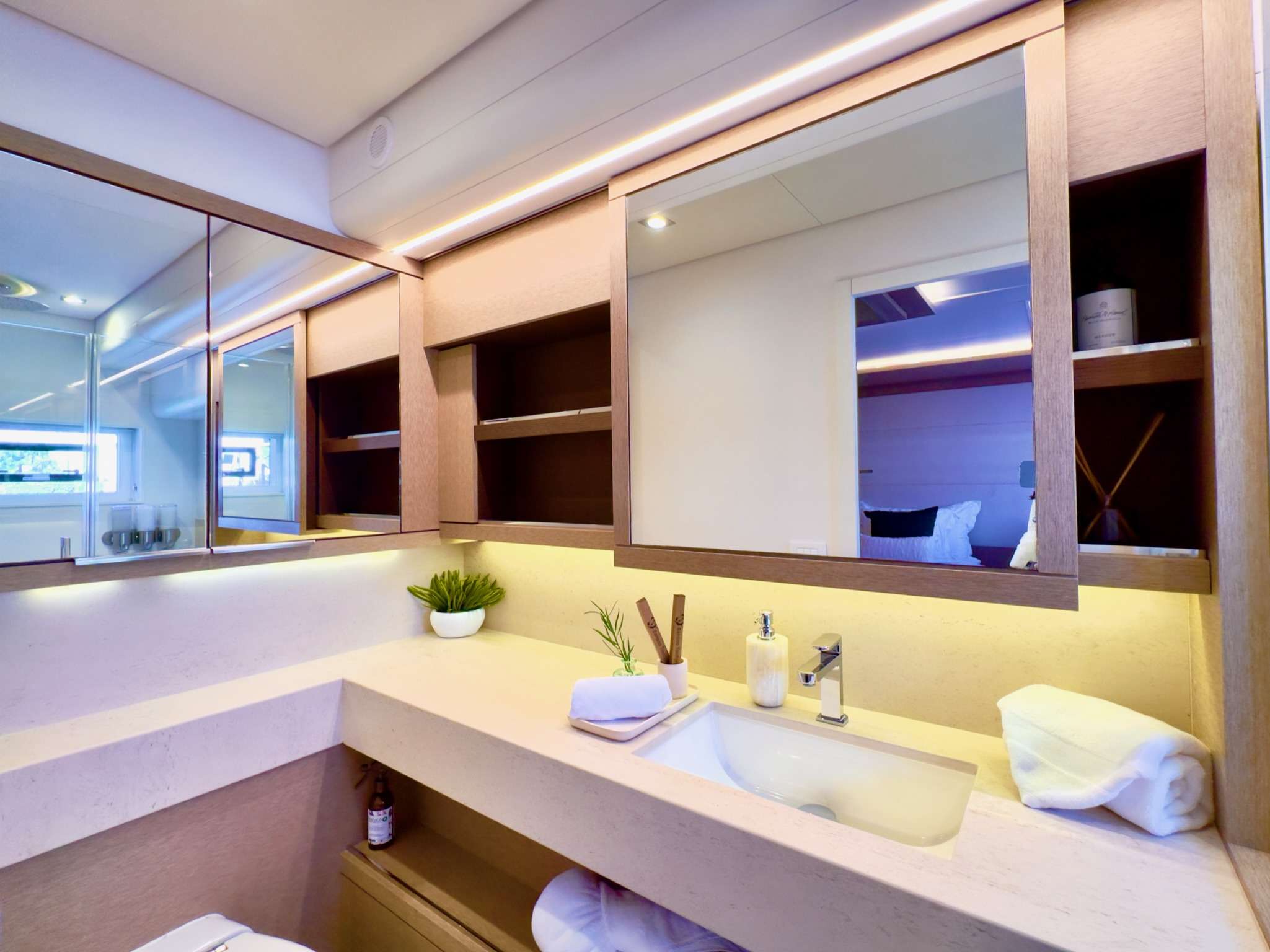 TWIN FLAME 77 Yacht Charter - Guest Bathroom