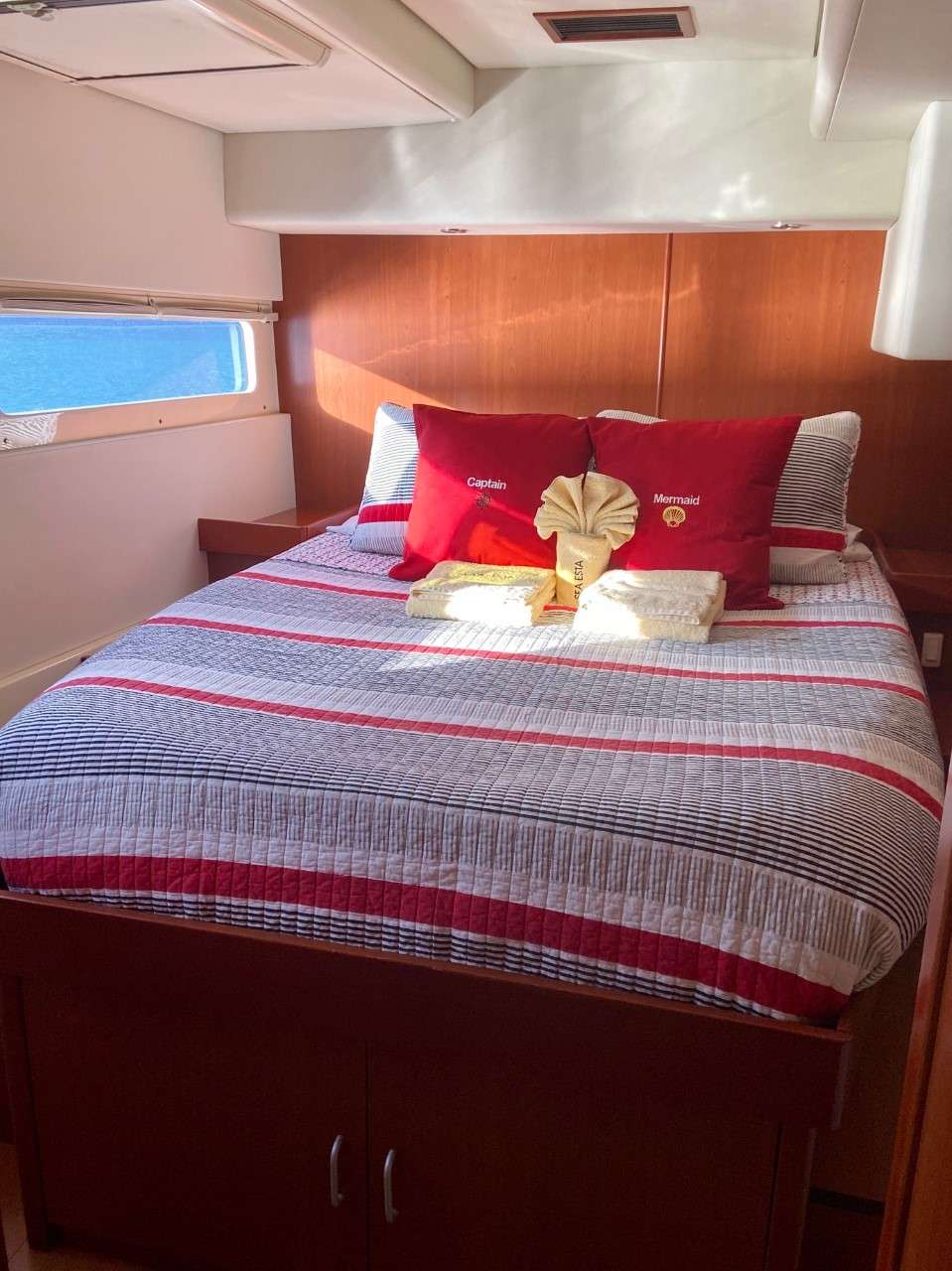 SEA ESTA Yacht Charter - Have the best sleep ever as all staterooms provide cooling memory foam mattress toppers.